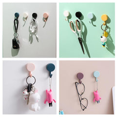 10pcs Self Adhesive Wall Hooks for Hats Keys Scarves Ties