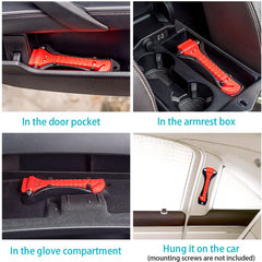 3pcs Car Emergency Escape Tool safety Hammer With Seat Belt Cutter