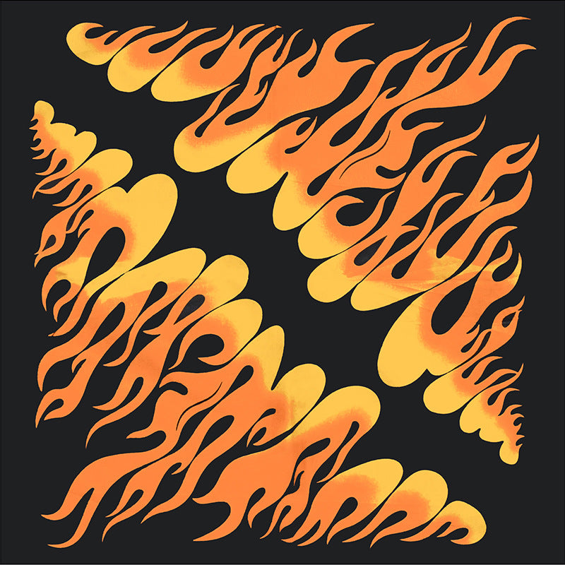 54 Flame Print Bandana Hip Hop Square Scarf Cowboy Headband