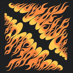 54 Flame Print Bandana Hip Hop Square Scarf Cowboy Headband
