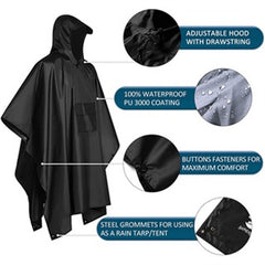 Waterproof Outdoor Raincoat for Motorcycle Camping Fishing