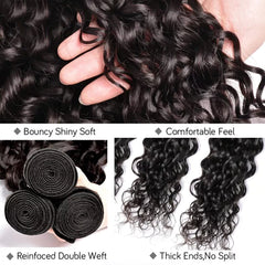 Brazilian Virgin Human Hair Wet and Wavy Bundles