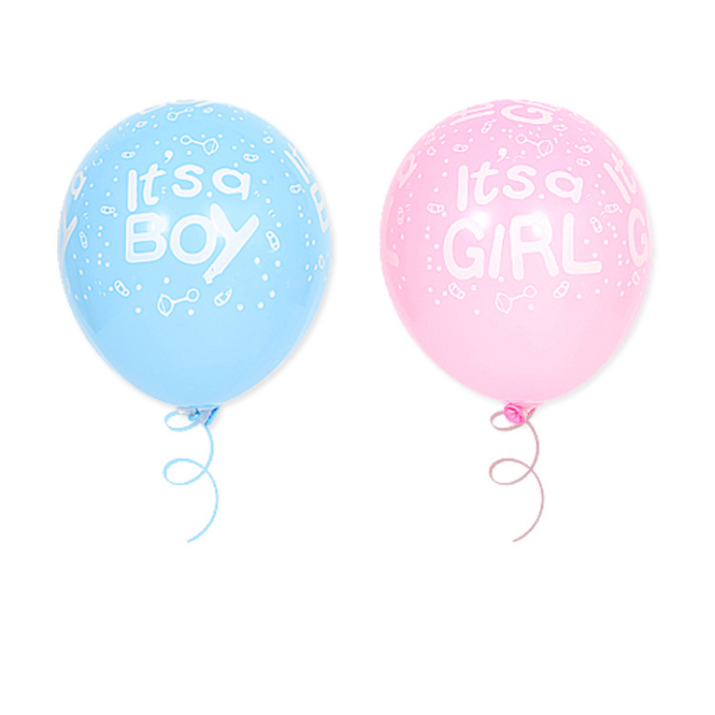 10pc Pink Latex Balloon BOY OR GIRL Baby Shower Party Decoration