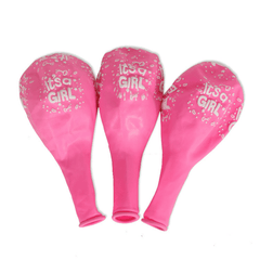 10pc Pink Latex Balloon BOY OR GIRL Baby Shower Party Decoration