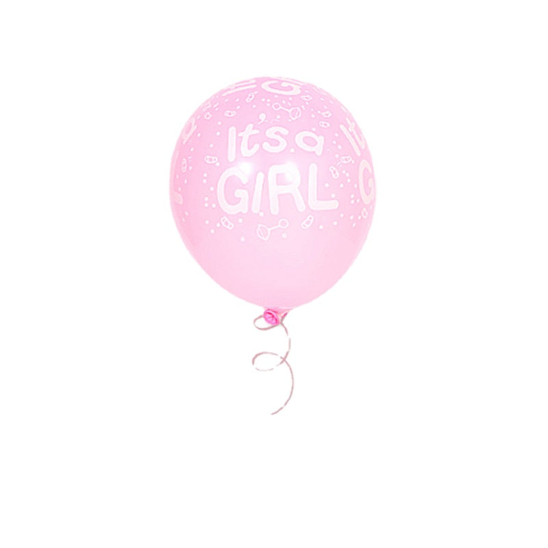 10pc Pink Latex Balloon BOY OR GIRL Baby Shower Party Decoration