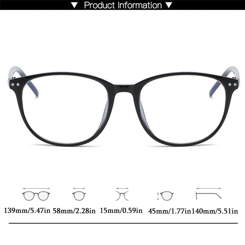Square Anti Light Glasses For Women Men Students Jelly Nearsighted Myopia