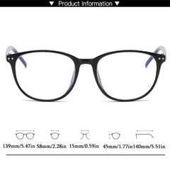 Square Anti Light Glasses For Women Men Students Jelly Nearsighted Myopia
