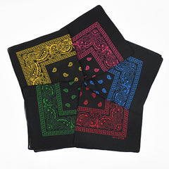 54 Paisley Print Bandana Hip Hop Square Scarf Headband Wrist Wraps
