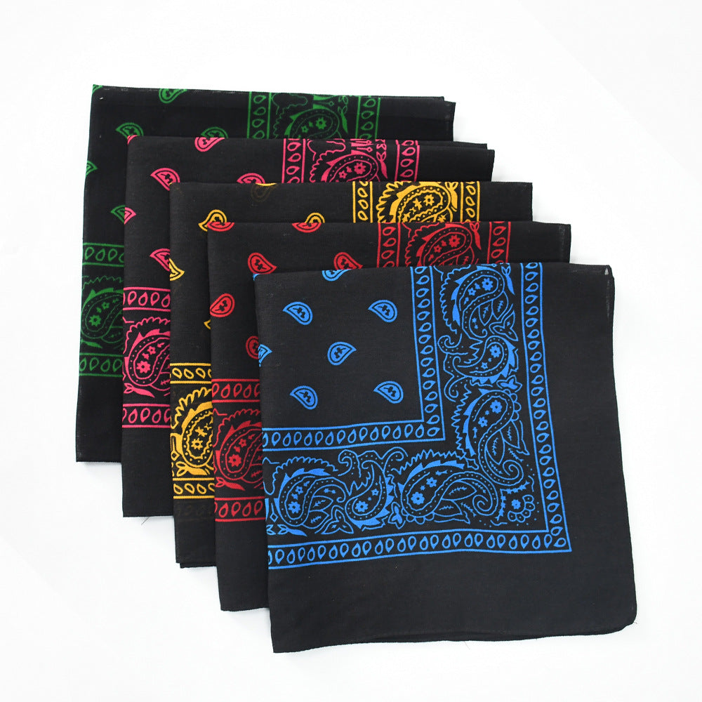 54 Paisley Print Bandana Hip Hop Square Scarf Headband Wrist Wraps