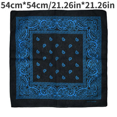 54 Paisley Print Bandana Hip Hop Square Scarf Headband Wrist Wraps