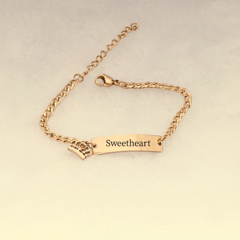 Golden Stainless Steel Children's Bracelet