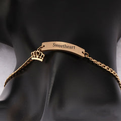 Golden Stainless Steel Children's Bracelet