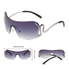 Y2K Snake One Piece Sunglasses UV400
