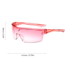 Y2K Gradient Rimless Sunglasses UV400