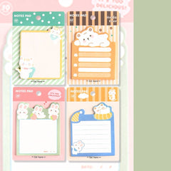 Sticky Notes Cartoon Self-stick Memo Pad, 30 Sheets