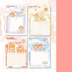 Sticky Notes Cartoon Self-stick Memo Pad, 30 Sheets