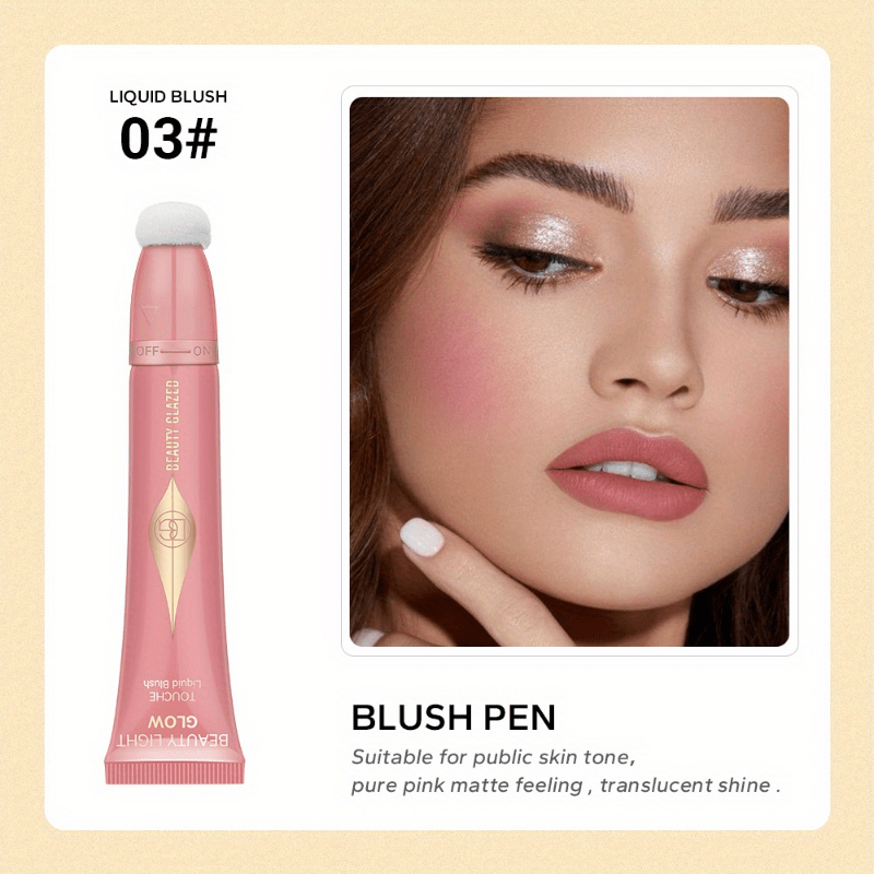 Pearly Blush Highlighter Cream with Sponge Applicator