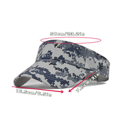Men's Camouflage Sun Hat Army Top Cap Women Outdoor Beach Cycling Gorra