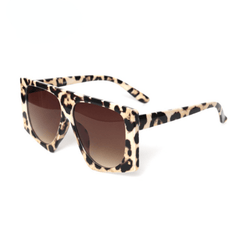 Leopard Snake Print Sunglasses Oversized Gradient Glasses UV400