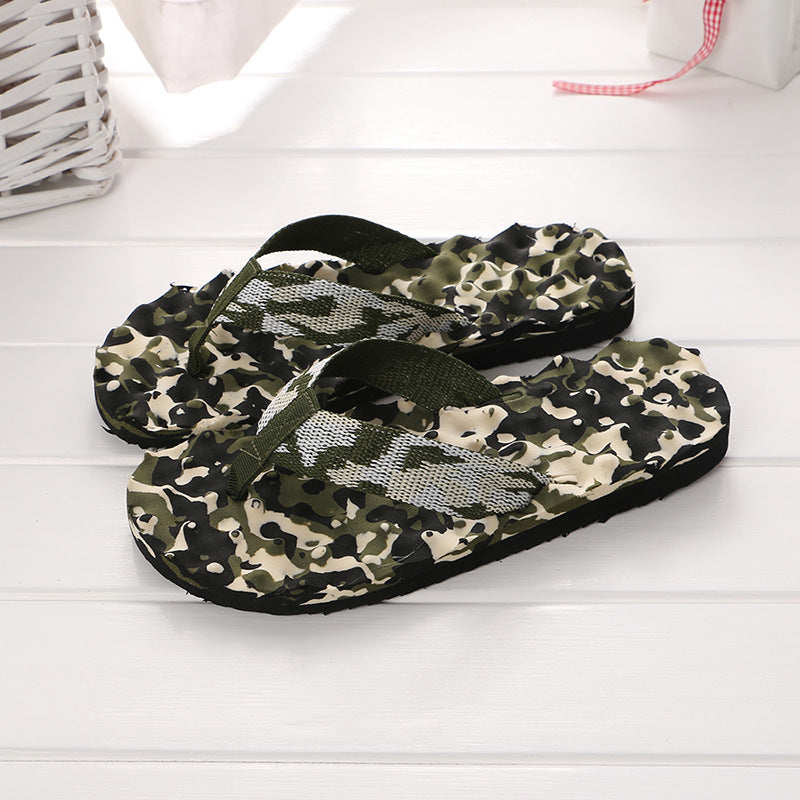 Men's Camo Flip Flops Outdoor Sandals