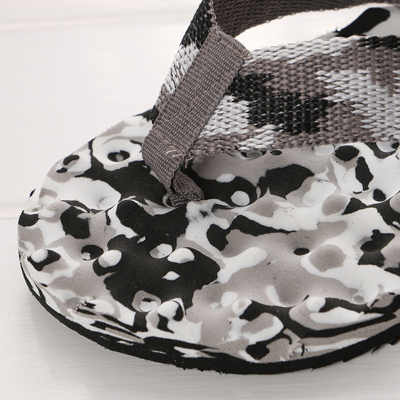 Men's Camo Flip Flops Outdoor Sandals