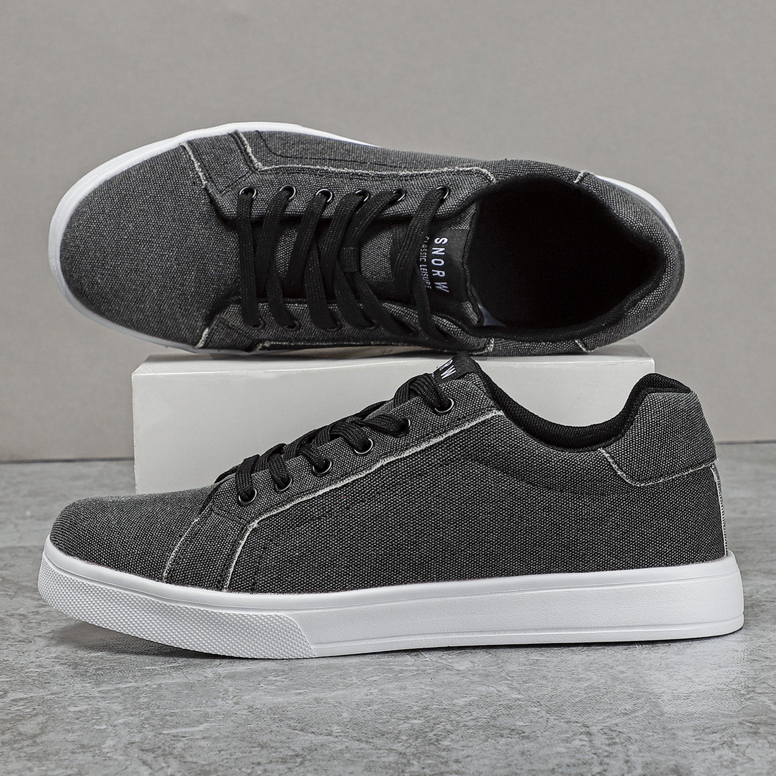 Men's Canvas Skate Shoes Wear resistant Non Slip Casual Shoes For Youth