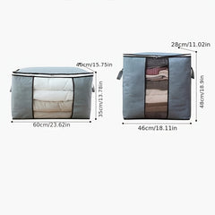 Large Capacity Zipper Storage Box Clothes Container
