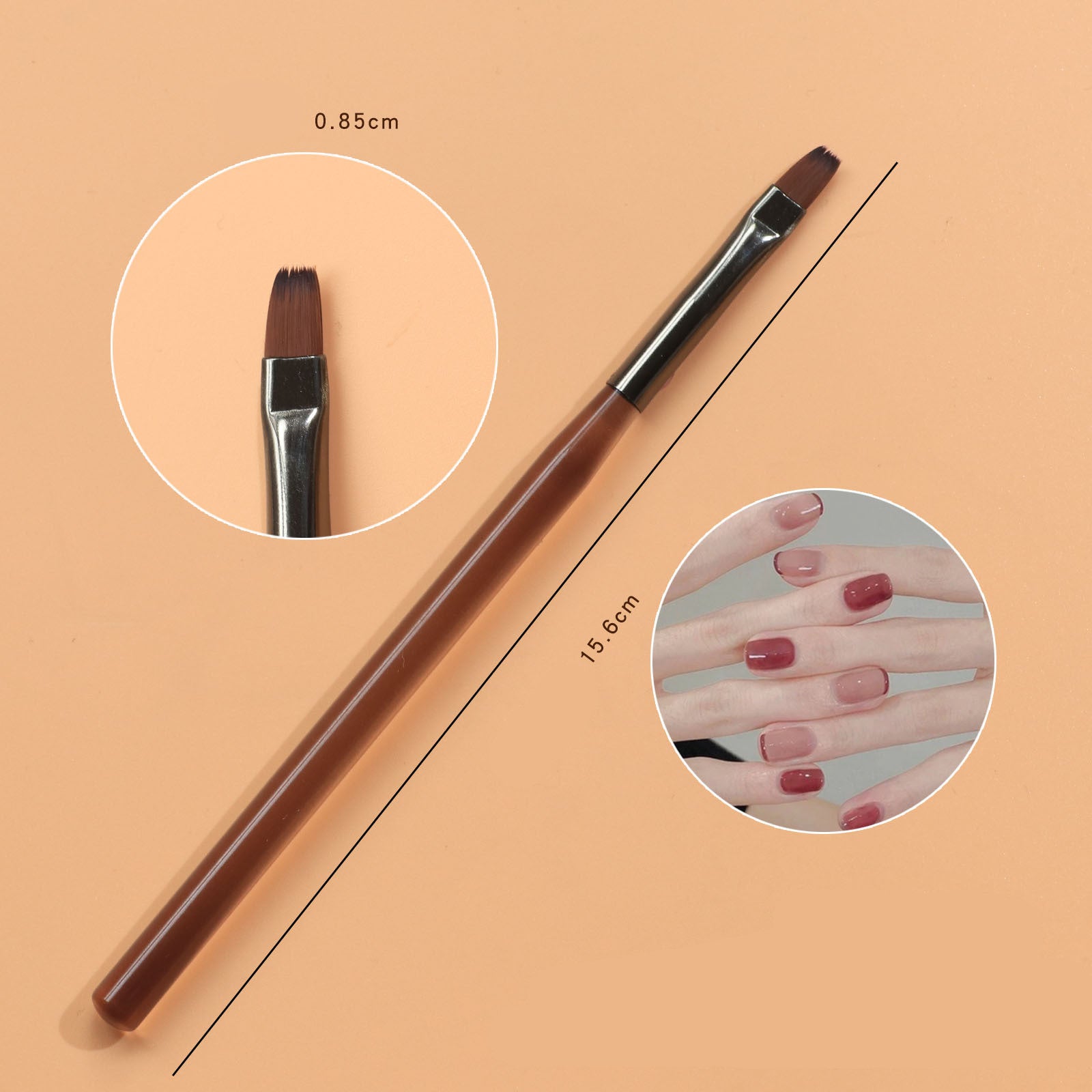 9pcs Professional Nail Art Brush Set for Gel Painting