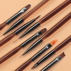 9pcs Professional Nail Art Brush Set for Gel Painting
