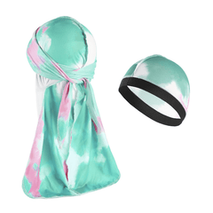 Tie Dyed Pirate Hat Men's Headscarf Outdoor Cycling Sunscreen Brimless Hat