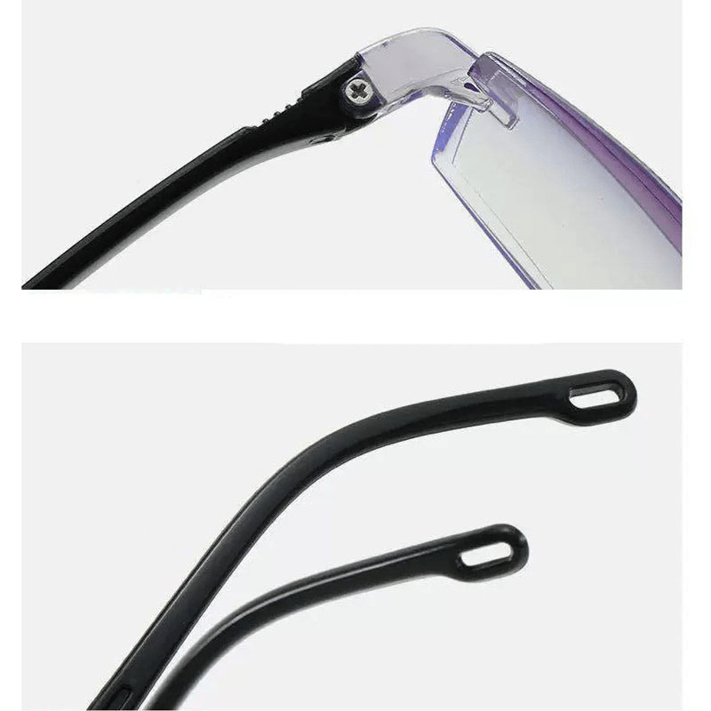 Light Blocking Reading Glasses for Women Men with Glasses Case