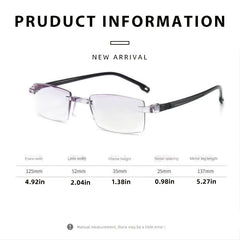 Light Blocking Reading Glasses for Women Men with Glasses Case