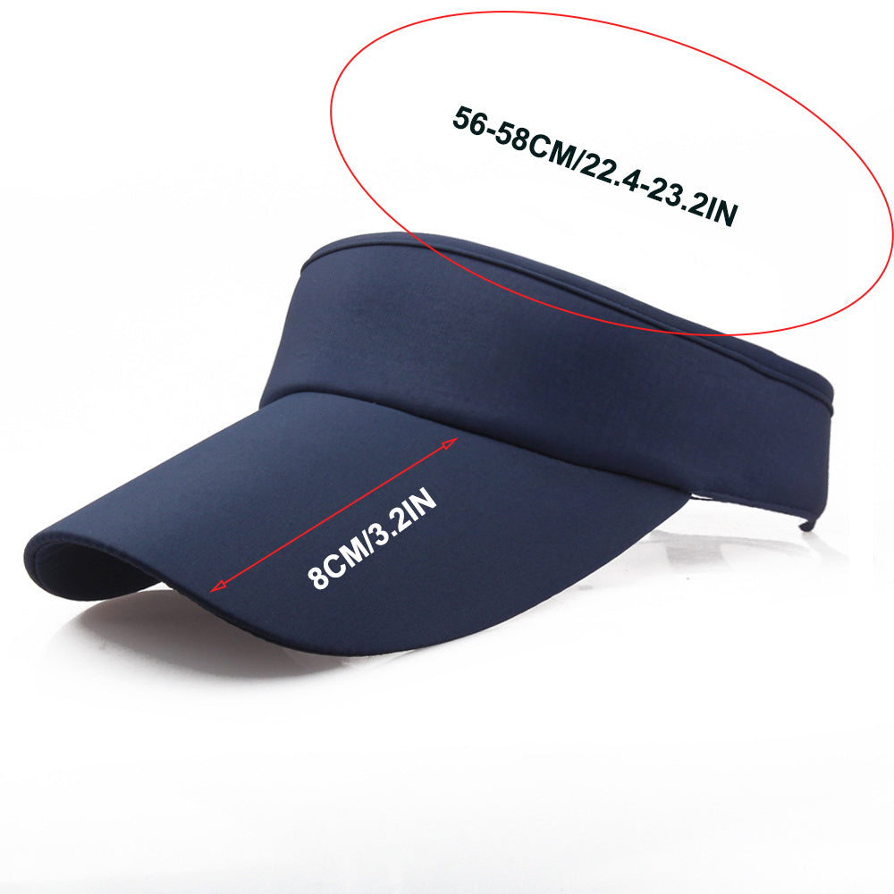 Adjustable Topless Sun Hat UV Protection Visor Cap