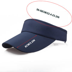 Adjustable Topless Sun Hat UV Protection Visor Cap