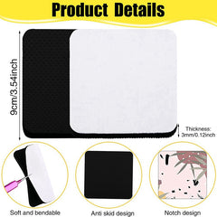 Sublimation Blank Rubber Coasters Heat Transfer Cup Mat