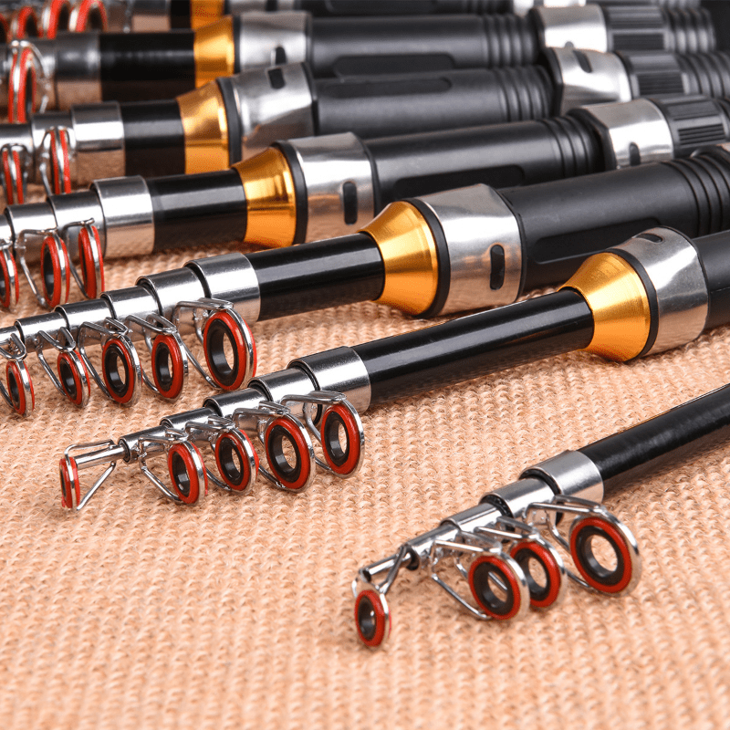 Retractable Fishing Rod for Ice and Saltwater Lightweight Portable