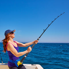 Retractable Fishing Rod for Ice and Saltwater Lightweight Portable