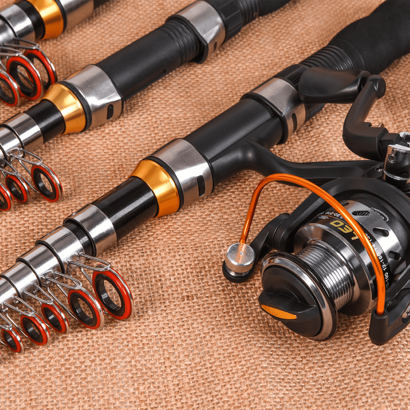 Retractable Fishing Rod for Ice and Saltwater Lightweight Portable