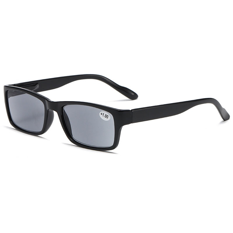 HD Gray Light Blocking UV PC Reading Glasses With Case