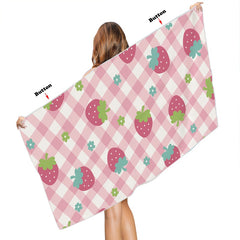 Fruit Style Sunscreen Beach Towel Wearable Swimming Bath Towel