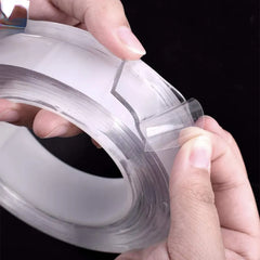 Transparent Nano Tape Washable Reusable Double Sided Adhesive