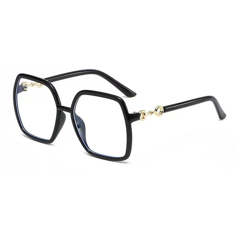 Square Anti Light Glasses Jelly Resin Frame