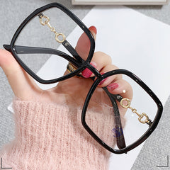 Square Anti Light Glasses Jelly Resin Frame