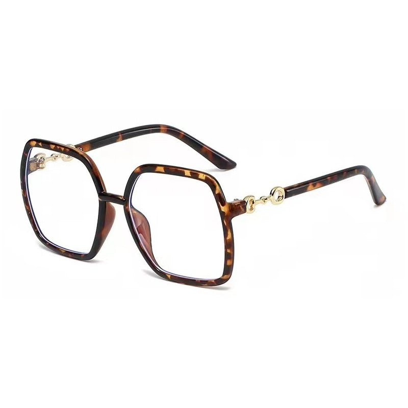 Square Anti Light Glasses Jelly Resin Frame