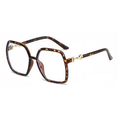 Square Anti Light Glasses Jelly Resin Frame