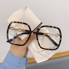 Square Anti Light Glasses Jelly Resin Frame