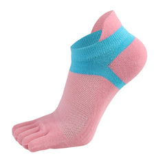 3 Pairs Colorblock Toe Socks Low Cut Sports Women's Stockings
