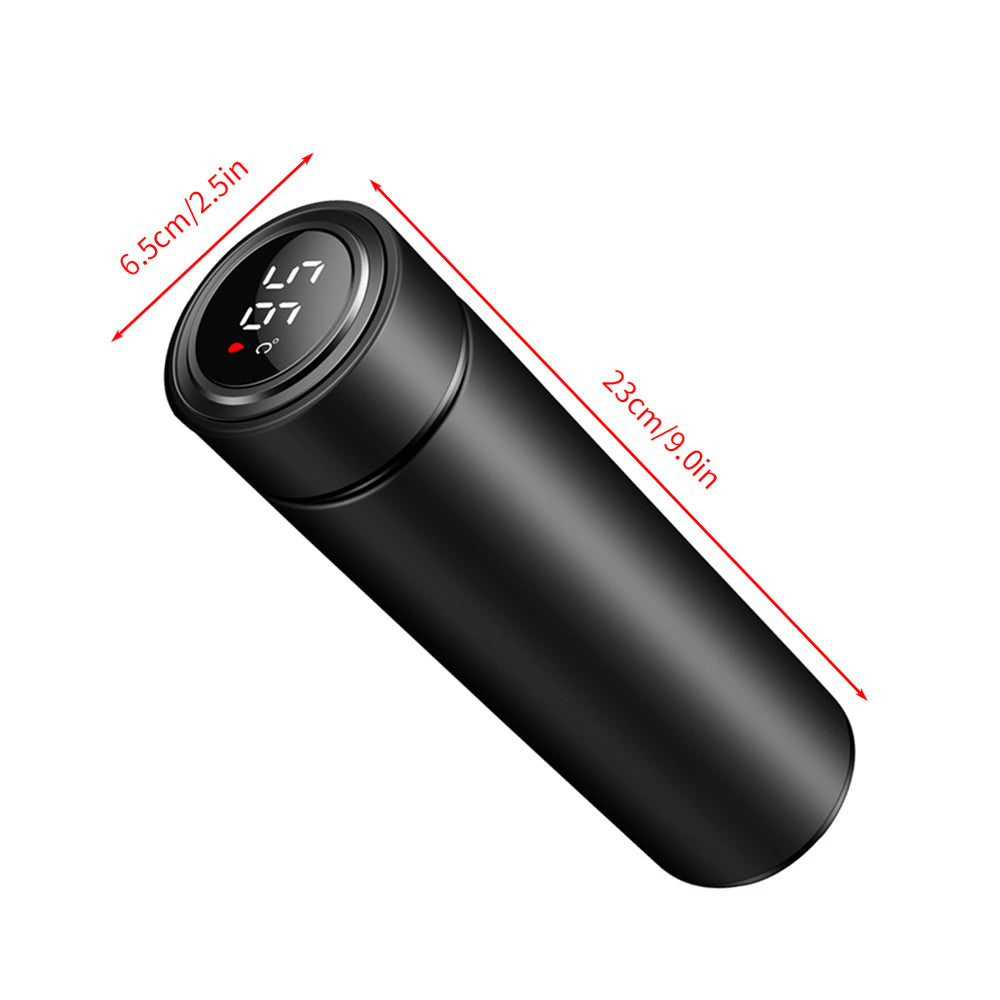 500ml Smart Insulation Bottle Digital Display Stainless Steel Thermal Cup