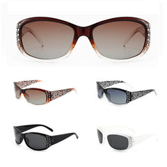 Men's Polarized Night Vision Glasses with Faux Diamond + Cases