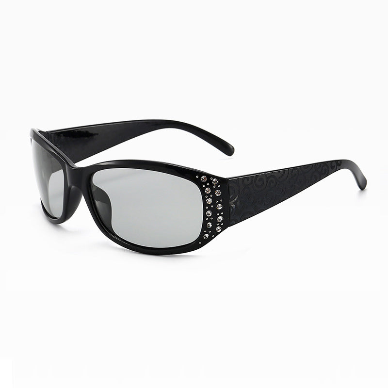 Flower Pattern Polarized Sunglasses UV400
